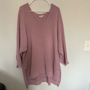 American Eagle Mauve Knit Sweater